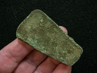 Rare Authentic Old Copper Culture Celt From Vilas County,  Wisconsin