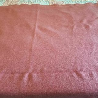 Vintage Faribo Wool Blanket Twin Size Mauve
