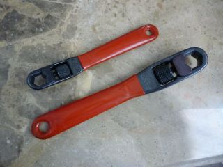 2 Vintage Craftsman Adjustable Box End Wrenches 43378 & 43380,  Usa 9/16 7/16