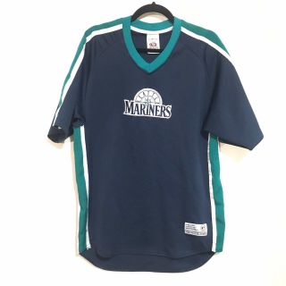 Vintage Seattle Mariners True Fan Jersey Shirt Top Mlb Large Baseball