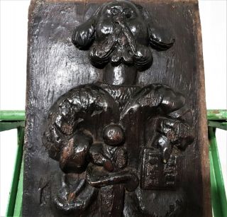 16 th C Saint Paul religious carving panel Antique french architectural salvage 3