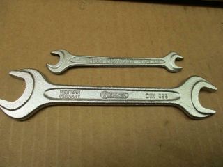 Vintage Mercedes Benz Tool Kit Wrenches 17/19mm 10/8mm Din895 Matador Walter 3