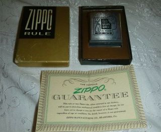 Vintage Zippo Tape Measure Rule Mills Welding Supply 1945 - 1970