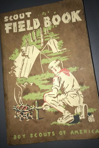 1948 Printing Fieldbook Vintage Boy Scouts Of America Bsa Book Very Good Cond.