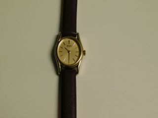 Vintage Seiko Gold Tone Ladies Watch With Fresh Battery And Band