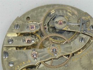 Antique 16s Hampden 21 Jewel Railroad Grade 105 Pocketwatch Movement Dial Runs