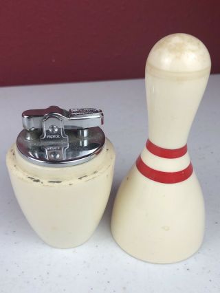 Vintage Prince Japan Bowling Pin Table Lighter