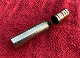 Vintage Cylindrical Chrome Cigarette Cigar Lighter,  Lipstick Style 2