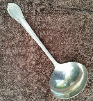 1847 Rogers Bros Silverware Silver Plate Gravy Ladle Spoon Remembrance Vintage