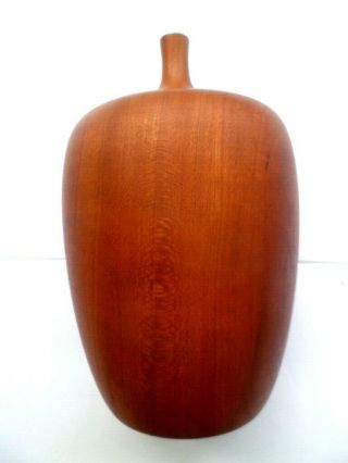 Rude Osolnik Originals,  Mid Century Modern Turned Weed Pot/vase Cherry Wood
