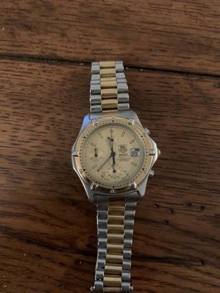 Tag Heuer 2000 Quartz Chronograph Two Tone,  Watch Is Running