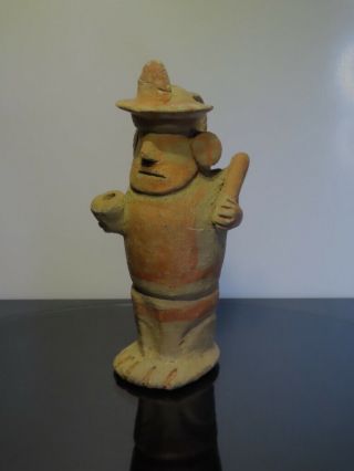 Pre Columbian Warrior Guardian Figure Ceramic W 2 Tl Test Reports Recuay Moche