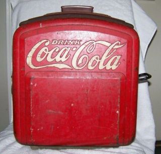 Vintage " Antique " 1933 Era Coca - Cola Soda Fountain Ice Chest