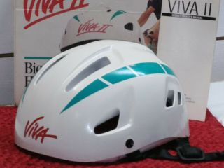Vintage Viva II Bicycle Helmet BSI 1990 NOS Box Shows Minor Wear D8 3