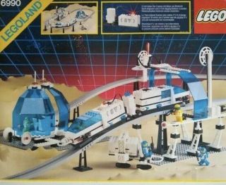 Complete Vintage Lego 6990 Space Futuron Monorail Transport System 5 Minifigs