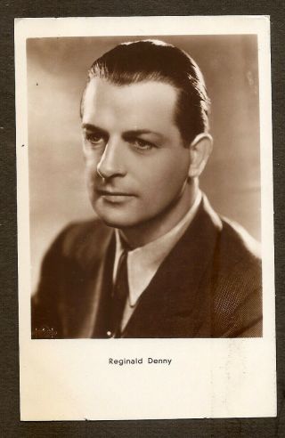 Reginald Denny Postcard Real Photo Vintage 1930s