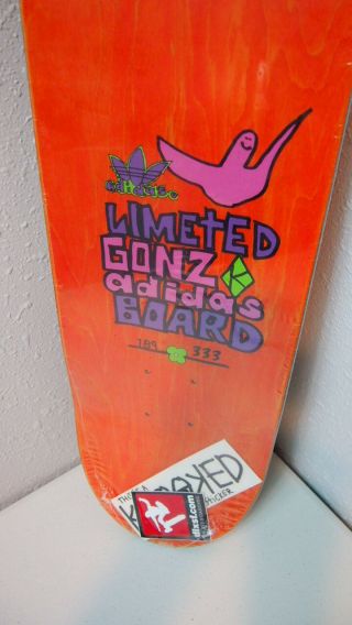 NOS Vintage Mark Gonzales Limited Skateboard Adidas Krooked Skateboarding Gonz 3