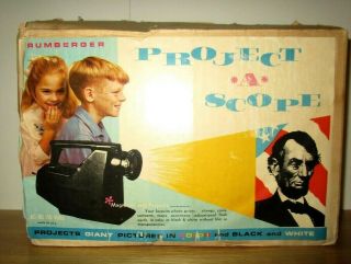 Vintage Brumberger Project - A - Scope Photo Art Projector 290,  Box