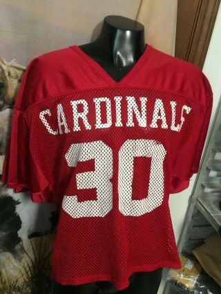 Vtg 80 - 90s Reebok Arizona St Louis Cardinals Red Mesh Football Nfl Jersey Men L