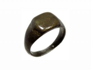Roman Bronze Ring Pannonia Hungary AD200 Large Handsome Heavy Size 12 2