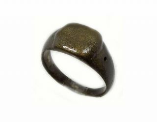 Roman Bronze Ring Pannonia Hungary AD200 Large Handsome Heavy Size 12 3