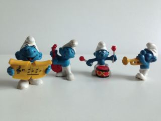 Vintage Smurfs - Smurf Rock Music Band -