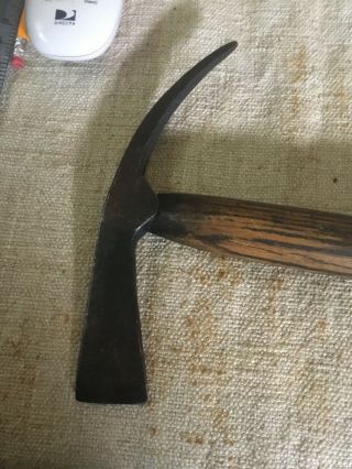 Revolutionary War 1750 - 1780 18th Century Forged Iron Spike Tomahawk On Handle