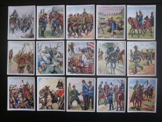 15 German Cigarette Cards Of The Imperial German Army,  Issued 1934,  2/2