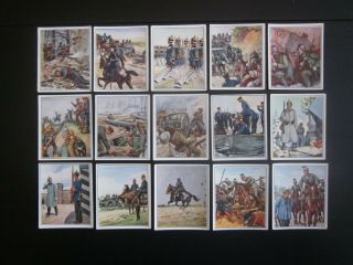 15 German Cigarette Cards Of The Imperial German Army,  Issued 1934,  1/2