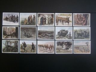 15 German Cigarette Cards Of World War 1,  Issued In 1937,  2/3