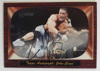 2005 Topps Heritage Wwe Autographs Auto 1 John Cena