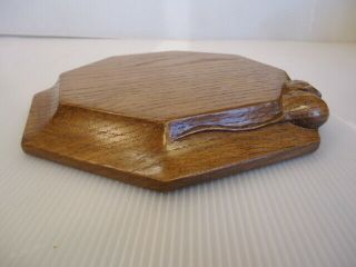 Vintage Robert ' Mouseman ' Thompson Board / Tea Pot Stand / Cheese Board 2