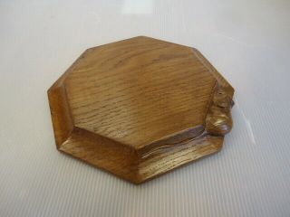 Vintage Robert ' Mouseman ' Thompson Board / Tea Pot Stand / Cheese Board 3
