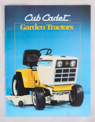 Vintage Cub Cadet Garden Tractors Advertising Brochure,  Vg,