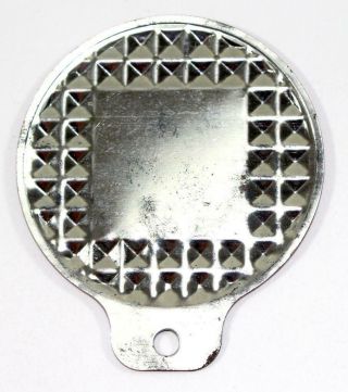 Vintage Bicycle Reflector Safety License Plate Topper 