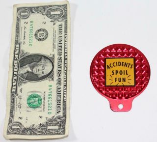 Vintage Bicycle Reflector Safety License Plate Topper 