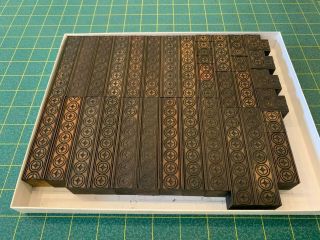 Antique William Page Letterpress Wood Type Border Vandercook Press 3