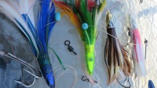 VINTAGE TUNA LURES ZUKERS & MORE SET OF 10,  1 unknown 3