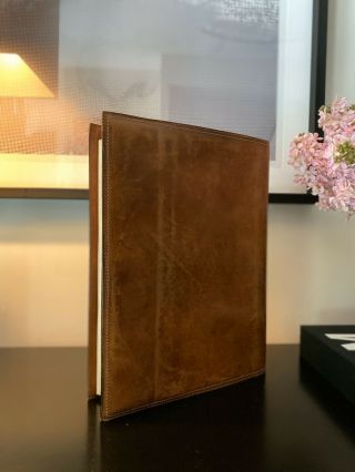 Double Rl Vintage Large Leather Notebook