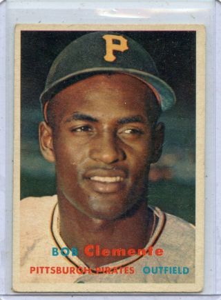 1957 Topps 76 Roberto Clemente,  Pittsburgh Pirates