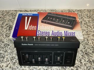 Vintage Radio Shack Video Enhancer Stereo Audio Mixer No.  15 - 1961 Audio