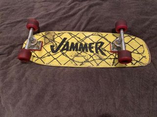 Vintage Santa Cruz Jammer Skateboard.  Rare Yellow