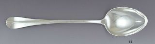 Antique Mid 1700s Lovely Dutch Silver Large Serving / Platter Spoon 14.  25 "