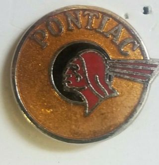 Rare Pontiac Indian Chief Vintage Lapel Pin Chevy Gmc 2 Pins Look