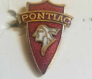 rare Pontiac Indian Chief Vintage Lapel Pin Chevy Gmc 2 pins look 2