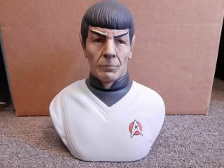 Vtg 1979 Grenadier Spirits Co.  Star Trek Mr.  Spock Bust Statue Booze Decanter (c
