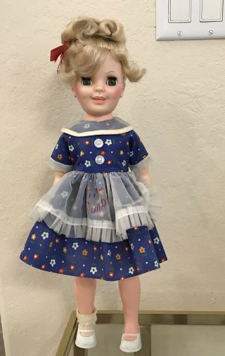 Vintage 1960’s Eegee Miss Sunbeam Advertising Plastic Doll 1970’s 17”