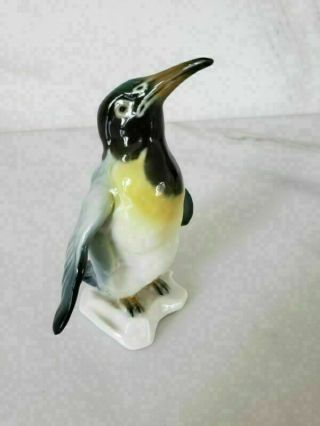Vintage Karl Ens Germany Porcelain Figurine Penguin Mid Century Condit