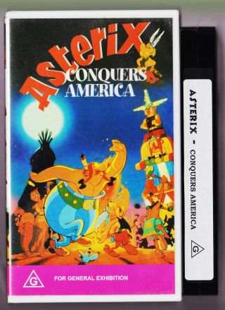Asterix Conquers America Vhs Video 1994 Vintage
