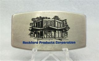 Vintage Zippo Brand Pocket Knife Nail File Money Clip Rockford Products Htf